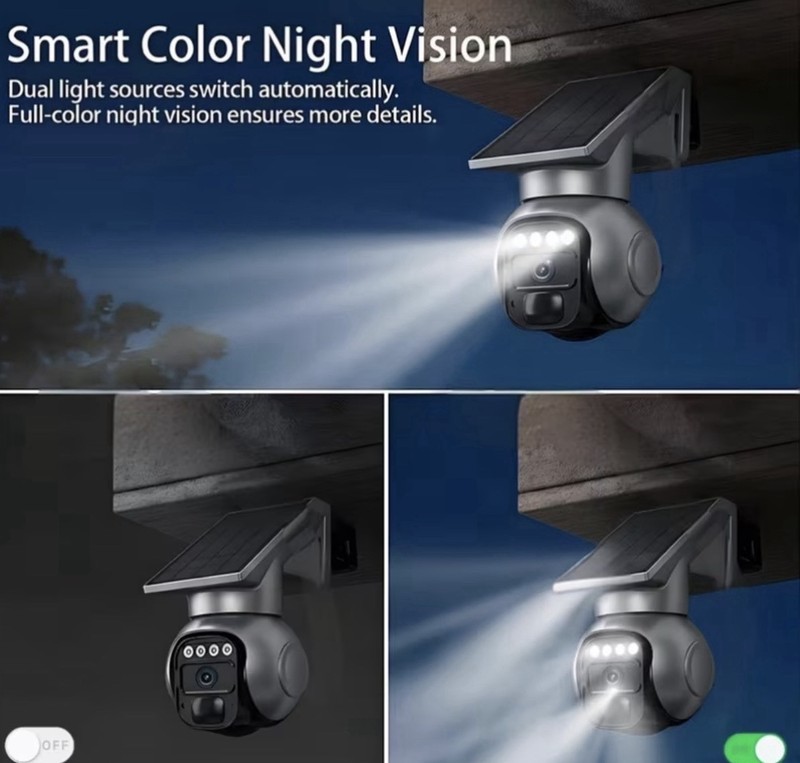 Outdoor Wireless Security Camera.PTZ Solar Wireless Security AI Human Detection gallery