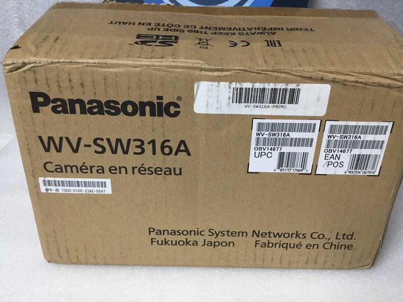 Panasonic WV-SW316 Security Network Color Camera HD 1.3MP 3.1-10mm Super Dynamic gallery