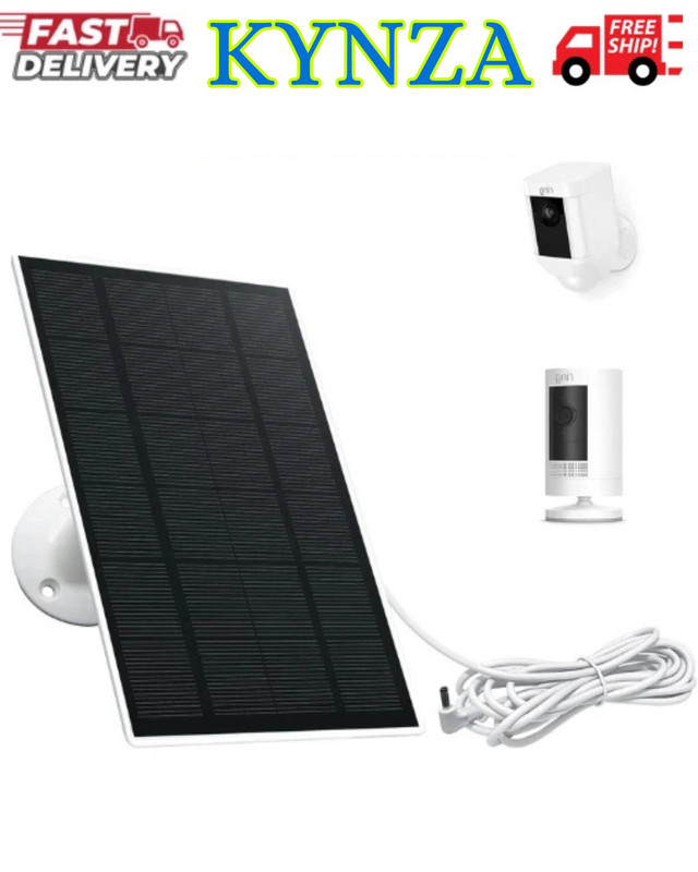 Solar Panel for Ring Camera, 5W Solar Panel Charger for Stick Up Cam/Pro Battery