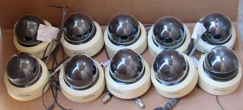 Lot of 10 Panasonic WV-CF354 Fixed Dome Cameras