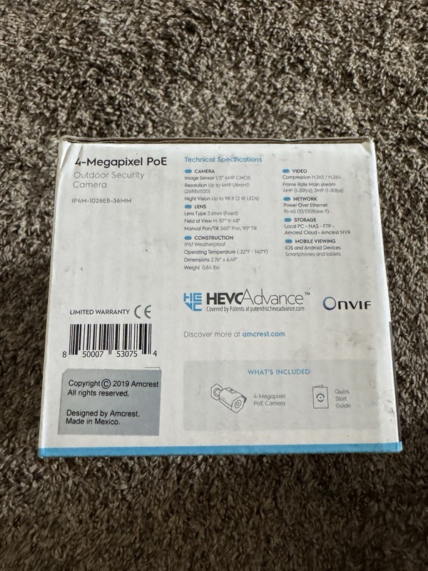 Amcrest ProHD 4MP POE Bullet IP Security Camera IP4M-1026EB gallery