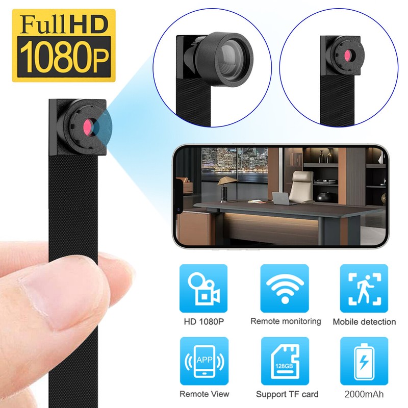 Mini IP Camera WiFi HD 1080P CCTV Home Security In/Outdoor Cam Night Vision Cam- gallery