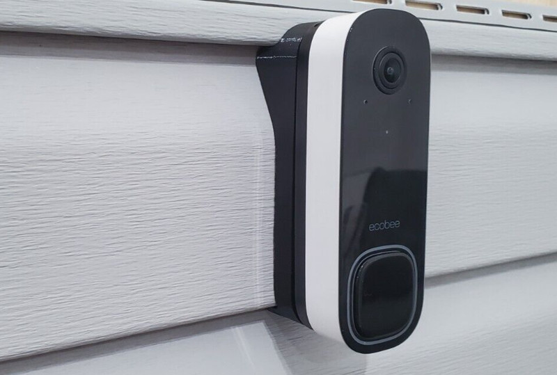 ecobee Video Doorbell Dutch Lap 4.5" Siding Mounting Bracket Wedge 3D Printed gallery