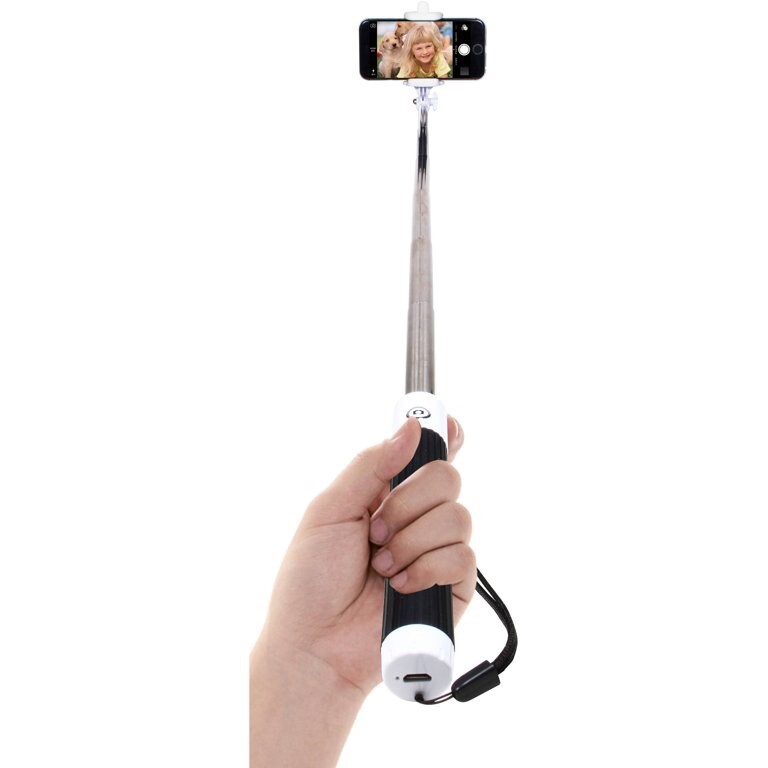 Craig CMA3320 Selfie Stick with Bluetooth and Remote in Black and Silver