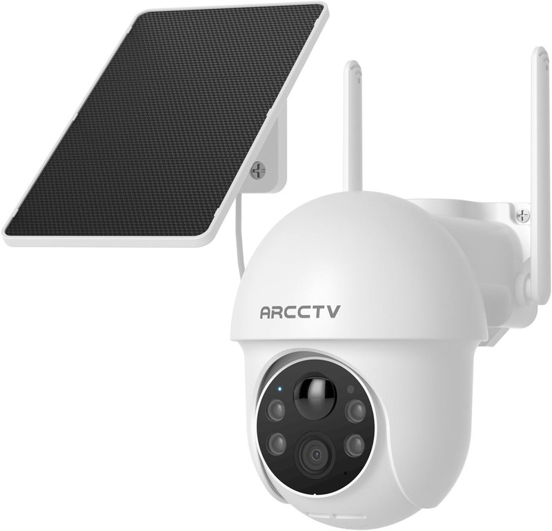 Battery & Solar Powered 4MP Outdoor Security Camera with Enhanced Night Vision gallery