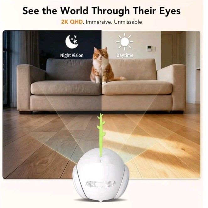 Magic S1 Pet Indoor Camera, Movable Home Security Robot Monitor gallery