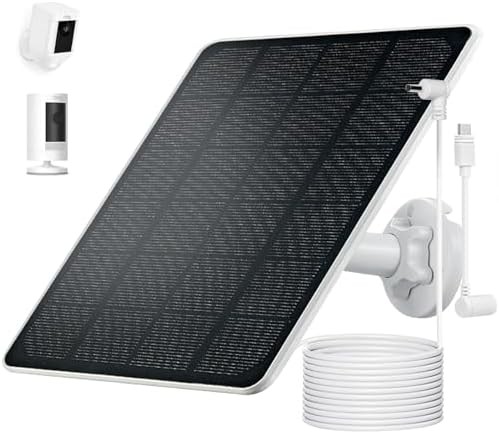 Ring Camera Solar Panel Charger, Compatible with Stick Up Cam, Stick Up Cam Pro, gallery