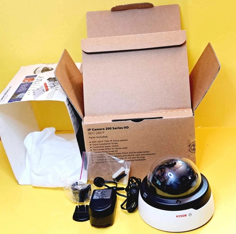 BOSCH IP CAMERA 200 SERIES HD NDC-265-P 720P DOME SECURITY CAMERA SURVEILLANCE