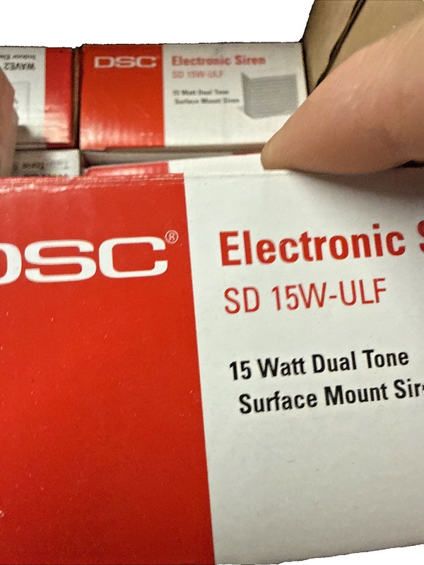 DSC, Electronic Alarm Siren (NOS) SD 15W-ULF White 15W Dual Tone NEW Lot Of 3 gallery