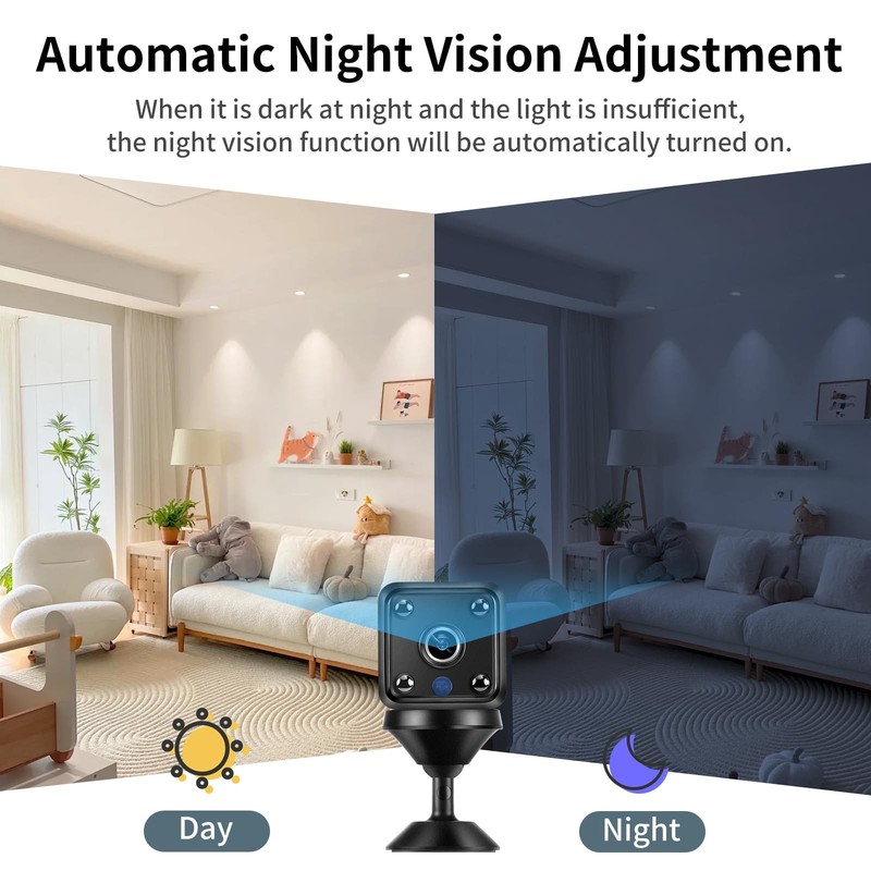 Mini WiFi Small Video 1080p HD Wireless Magnetic Security Camera， Mini Wirele... gallery