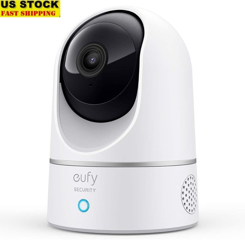 2K Indoor Security Camera W/ AI Motion Tracking Two-Way Audio Easy Install White