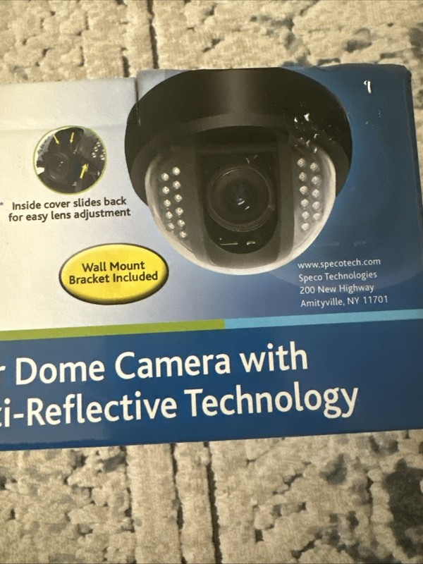 NOS (New Old Stock) SPECO Indoor IR Color Dome Camera w/3.6mm Lens VL648IR gallery