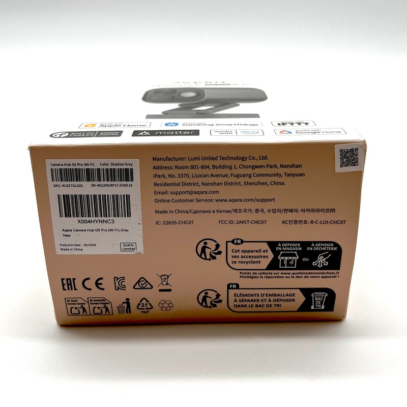 Aqara G5 Pro Wi-Fi 4MP Smart Camera Hub IP65 Matter HomeKit Security gallery