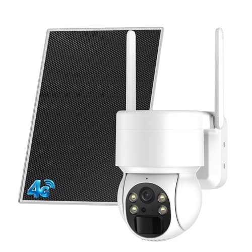 4G LTE Cellular Security Camera Wireless Outdoor, 2K 360° View, No Wi-Fi White gallery