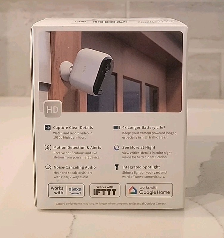 Arlo Essential XL HD 2nd Gen Outdoor Camera Wireless 1080p Security Surveillance gallery