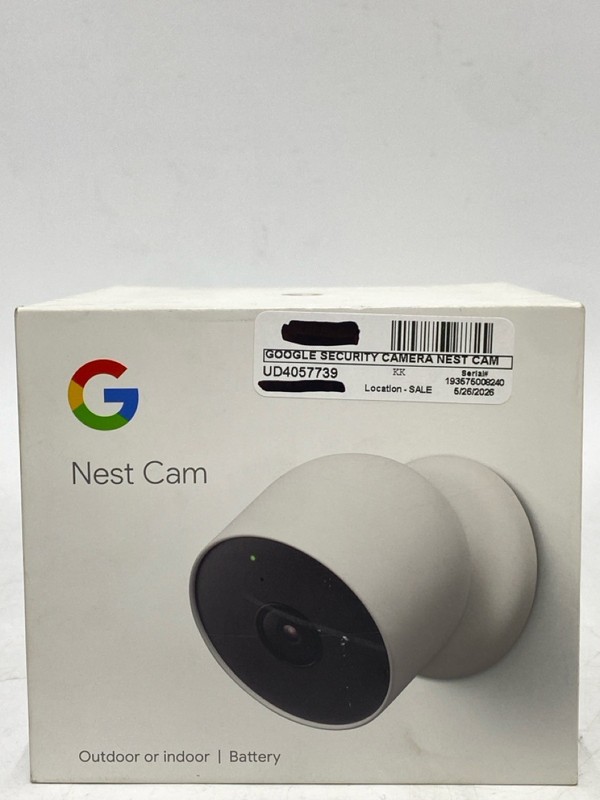 Google Nest Cam Indoor/Outdoor Battery Surveillance Camera (UD4057739)