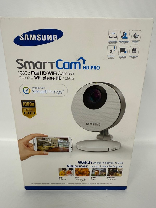 SAMSUNG SNH-P6410BN SMARTCAM HD PRO 1080P HD WIFI HOME SECURITY CAMERA