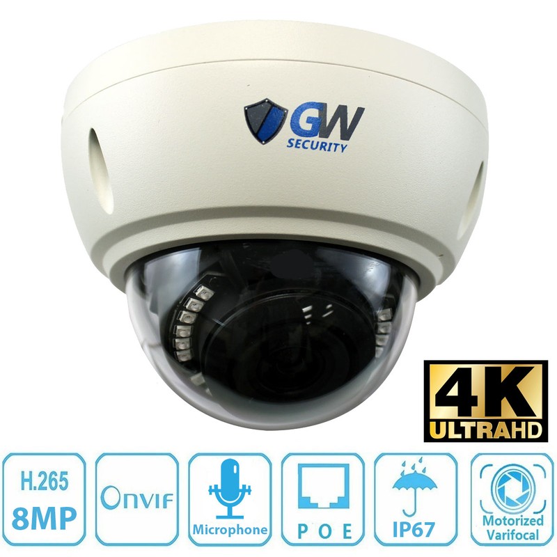 32CH NVR (24) 4K 8MP 3X Zoom Microphone POE Dome Security Camera System 16TB HD gallery