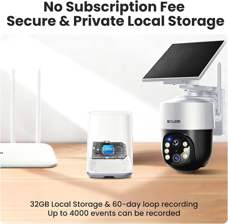 Security Cameras Wireless Outdoor,4K Ultra HD for Day and Night, No Subscription gallery