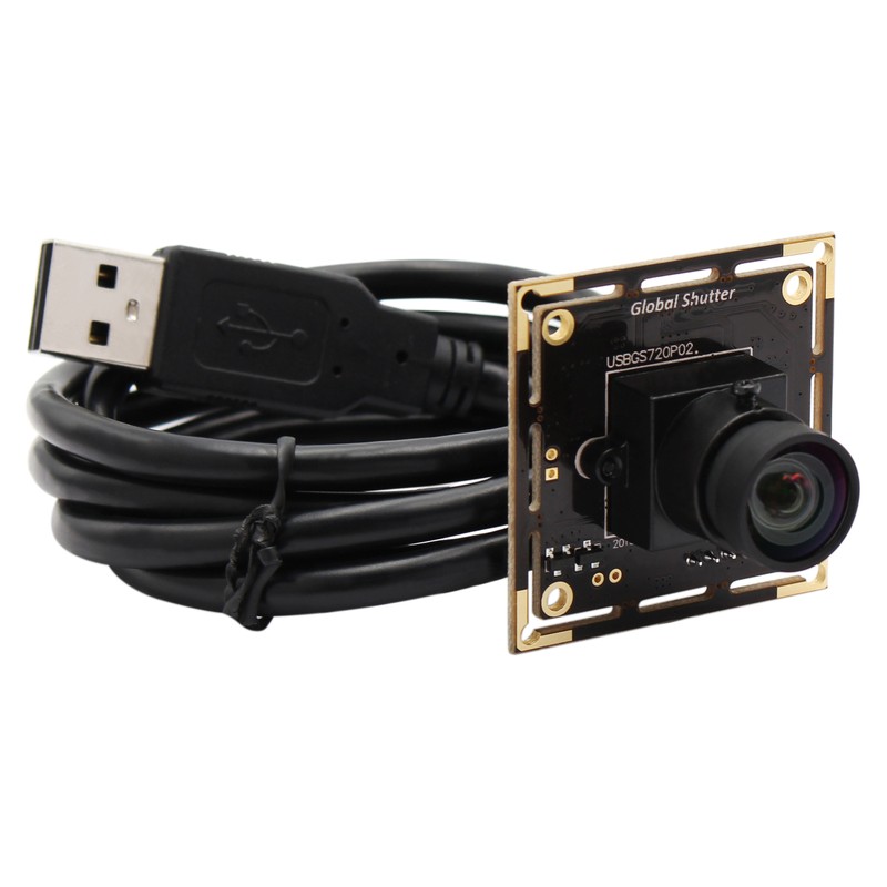 720P Webcam Global Shutter 60fps AR0144 Monochrome USB Camera with 2.1mm Lens gallery