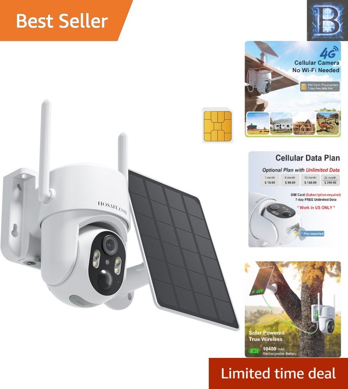 No WiFi Security Camera – 2K HD, Motion Detection, App Control, Easy Install