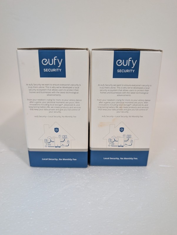 Lot of 2 Eufy Security S220 SoloCam 2K Solar Wireless Outdoor Cameras T8134 New gallery