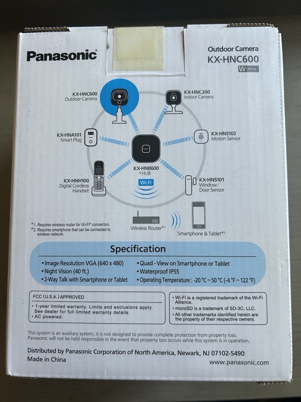 Panasonic KX-HNC600 Home Network System Outdoor Camera New gallery
