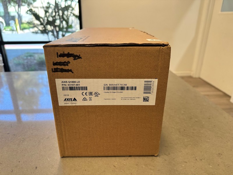 NEW AXIS Q1800-LE License Plate Camera