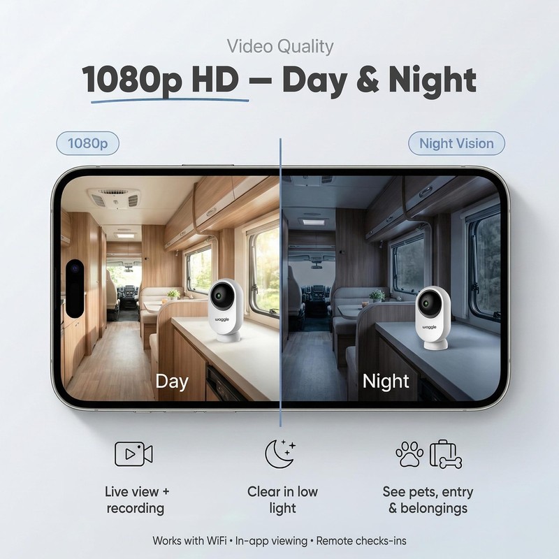RV Mini Camera - 1080p HD Wireless Security Camera for RVs – Built-in SD Card... gallery