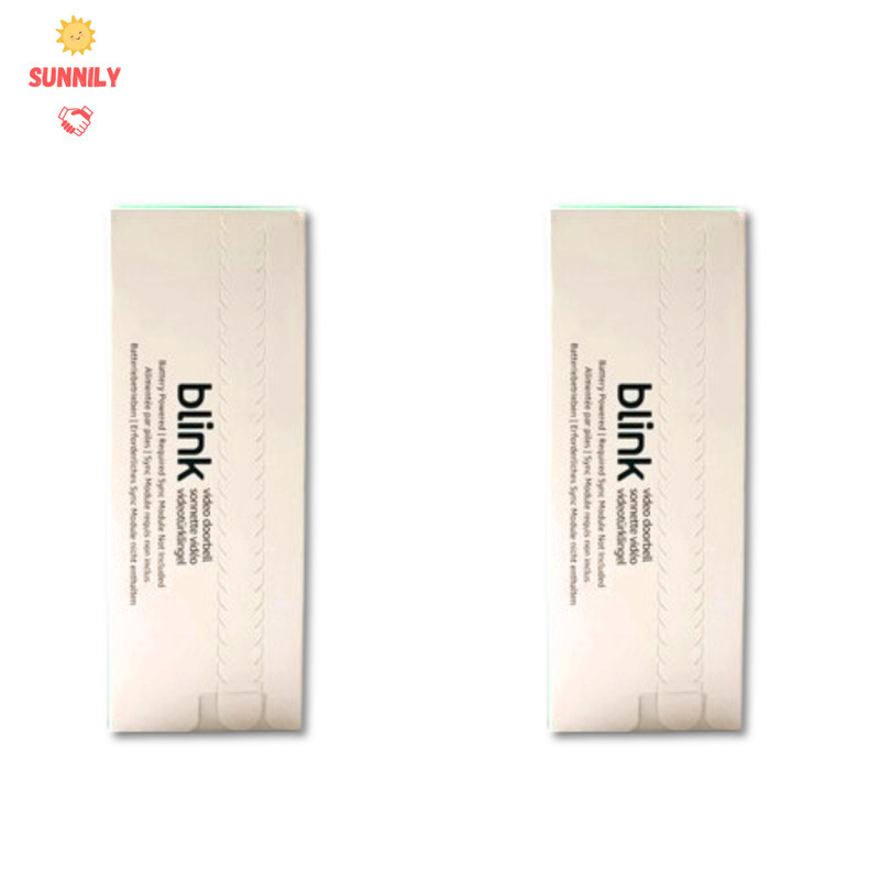 2x Blink Video Doorbell 1440p 2nd Generation WiFi Alexa Kit NEW Sealed gallery