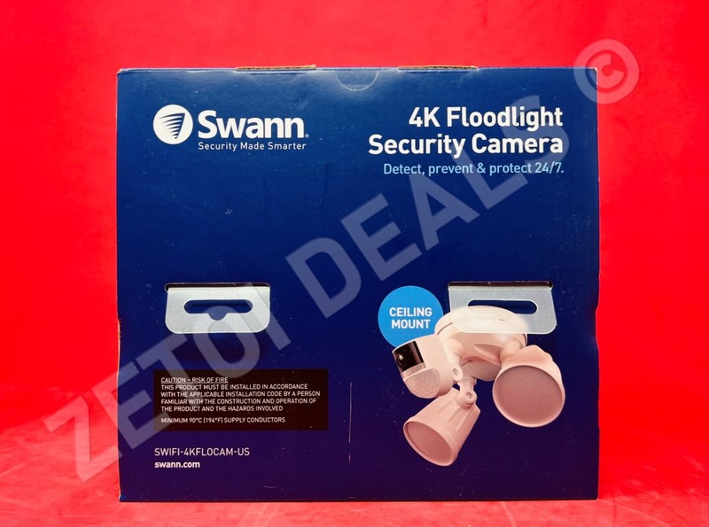 **BRAND NEW**Swann Wi-Fi 4K Floodlight Security Camera NightVision Motion Sensor gallery
