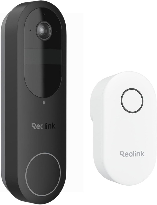 Video Doorbell Camera with Chime, 1:1 Head-To-Toe View, 2.4/5 Ghz Wifi, Person/V