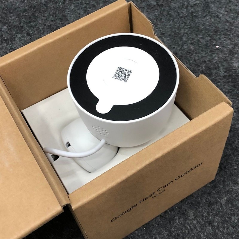Google NEST Cam, Wired Outdoor Smart Security Camera 2K (2nd Gen) Snow gallery