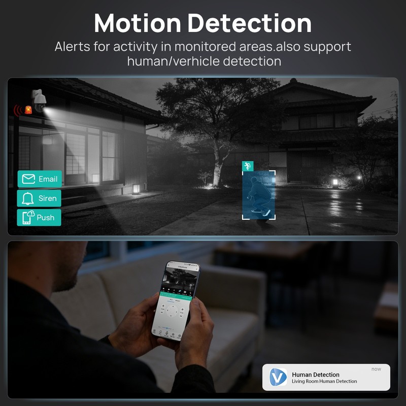 Vikylin 4K 8MP 25X PTZ 360 degree POE IP Camera Outdoor IR Audio Auto Tracking gallery