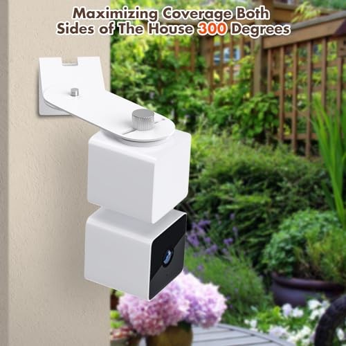 2x Metal Corner Mount for Wyze Cam Pan V3 V2 V4 Indoor Outdoor White gallery