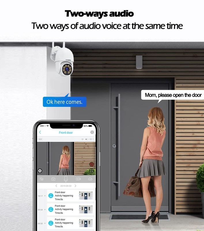 Wi-Fi Security Camera Outdoor 1080P, RTSP IP Surveillance Home WiFi Camera, 3... gallery