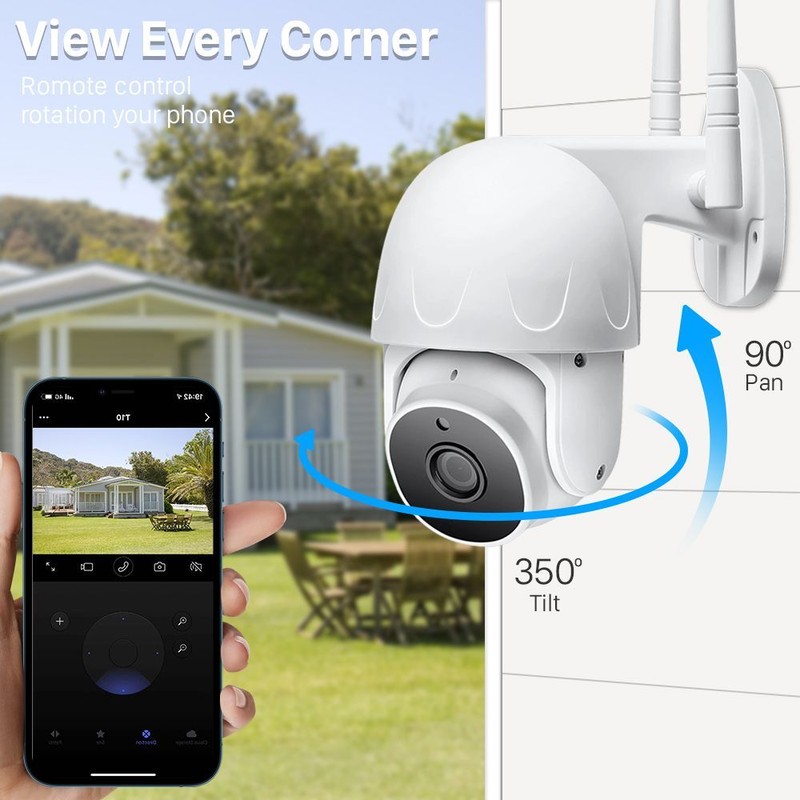 5MP Tuya IP Camera IR Night Vision Waterproof Security Wifi Surveillance Camera gallery