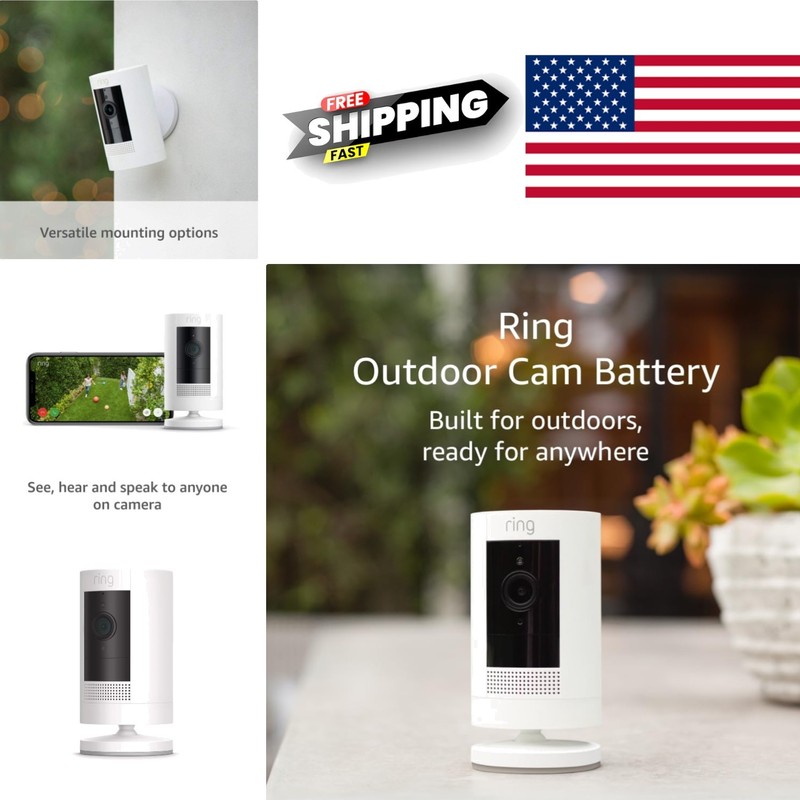 Weather Resistant Security Cam with Two Way Communication and Easy Installation