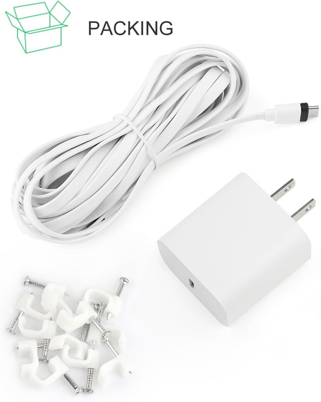 Power Adapter for Spotlight Cam Plus/Pro (Battery), with 25Ft/7.5M Flat Weatherp gallery