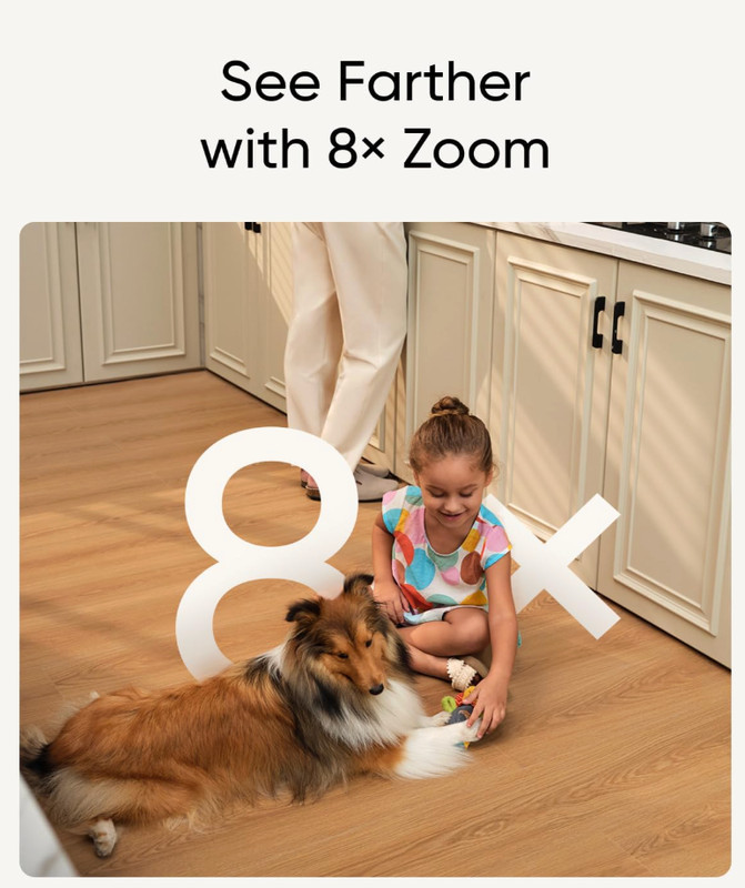 Eufy Indoor Cam S350 4K Dual Camera 360° PTZ 8x Zoom AI Tracking Brand New gallery