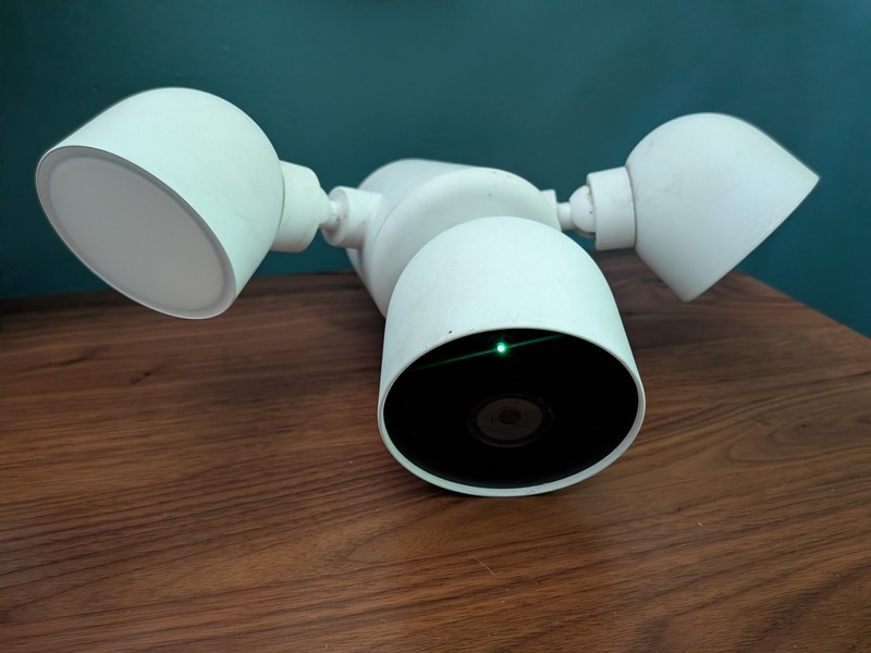 Google Nest Cam Outdoor Surveillance Camera - Snow, Pack of 1 (with Floodlight) gallery