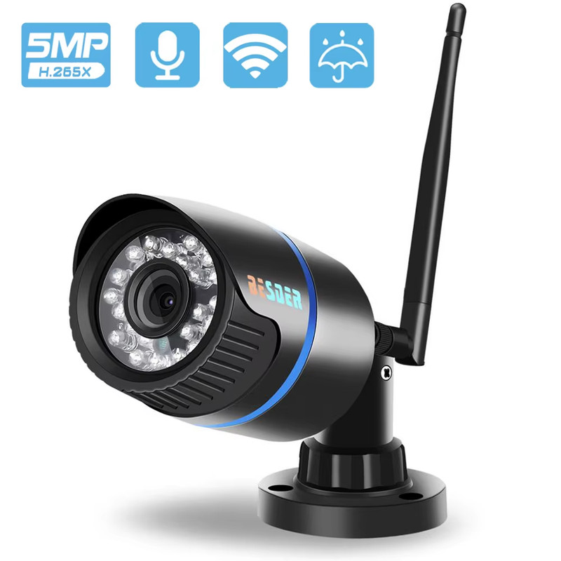 1080P HD IP Camera Wifi IR Night Vision SD Card Wireless Camera 2MP Audio Record