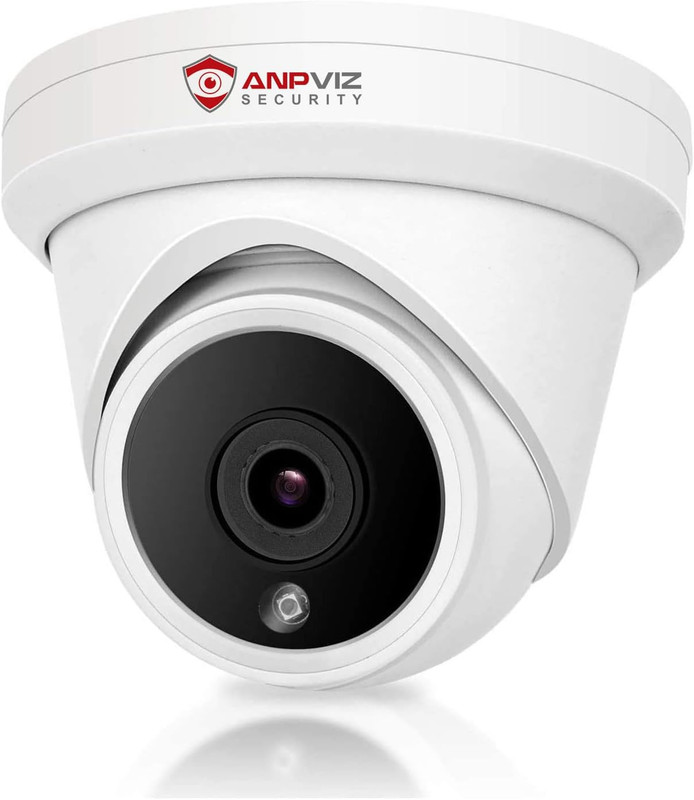 5MP IP Poe Dome Security Camera with Mic/Audio, Turret Camera Outdoor with Human