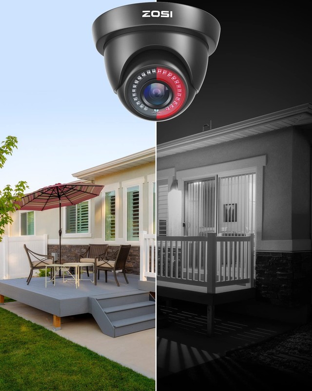 ZOSI 4 Pack 1080p 2MP HD TVI Home Security Camera Outdoor Indoor 1920TVL gallery