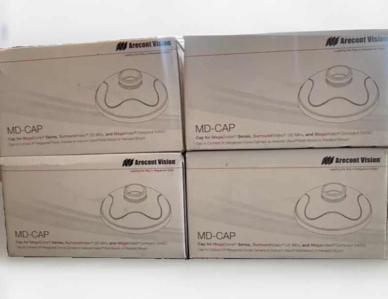 Lot of 4 Arecont Vision MD-CAP for Indoor/Outdoor Off White