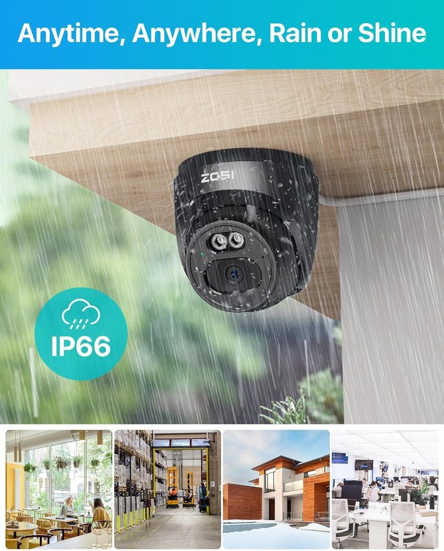 ZOSI 2Pack C220 2Pack 4MP 1440p Surveillance Outdoor Camera AI Human Detection gallery