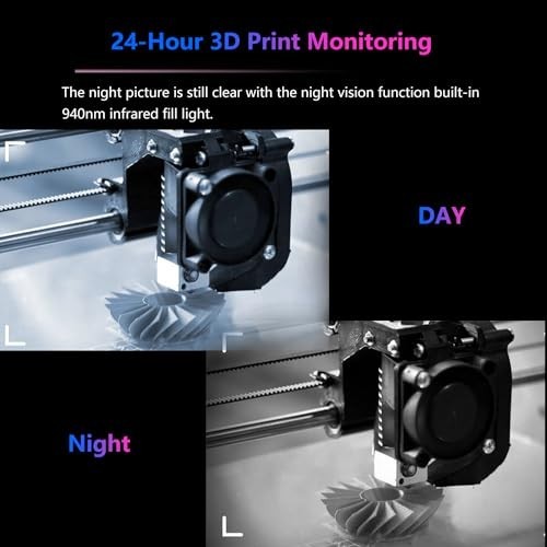 3D Printer Camera with Night Vision & Time-Lapse, Real-Time Monitoring for 3D Pr gallery