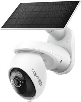 Tapo 4K Outdoor Camera Wireless, Battery Camera w/Solar Panel, Pan/Tilt, 360° Vi
