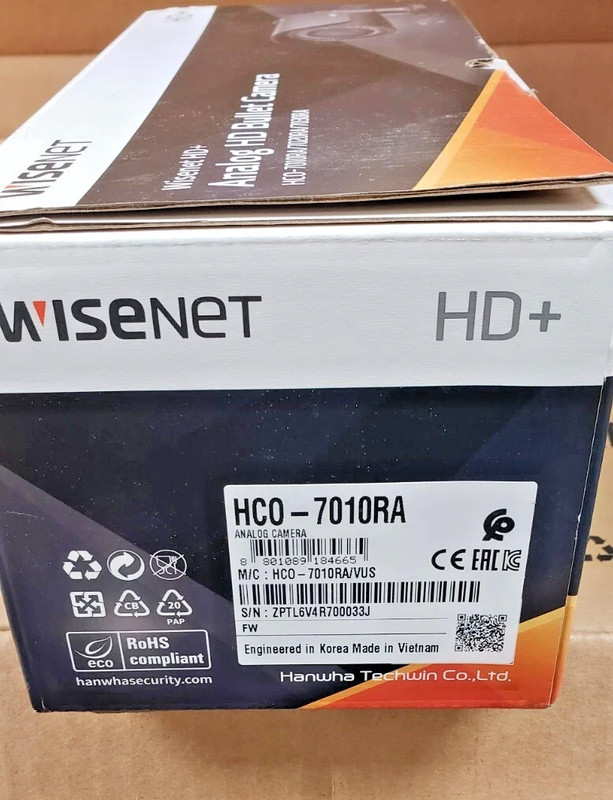 Hanwha Techwin HCO-7010RA 4MP Outdoor Analog HD Bullet Camera with Night Vision