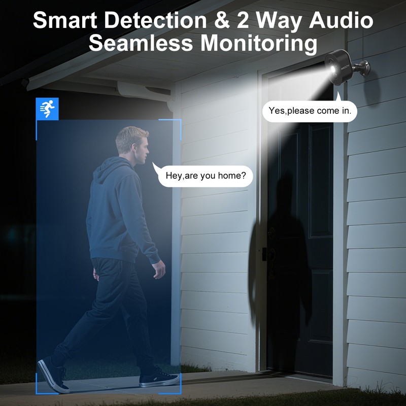 ARCCTV Security Camera System Solar Battery Powered Wireless WiFi Outdoor Home gallery